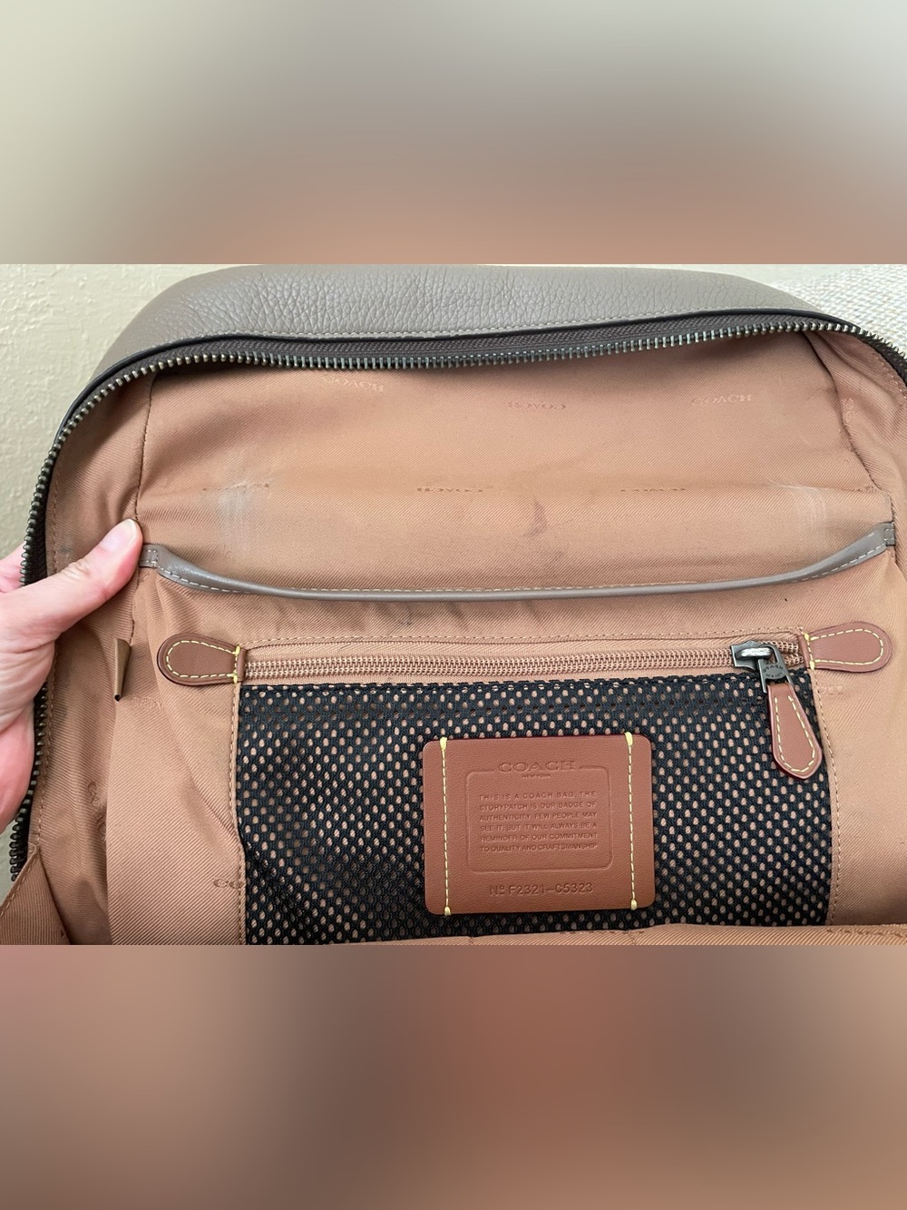Coach Mens Large Gotham Backpack - Picture 12 of 16